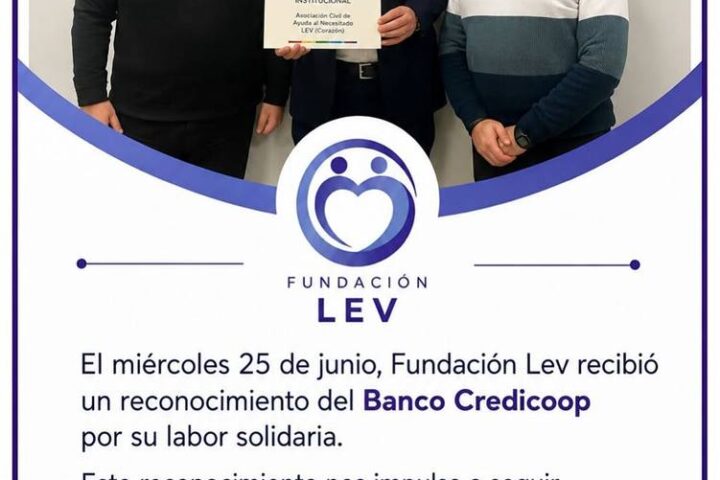 Gracias al Banco Credicoop por este valioso reconocimiento